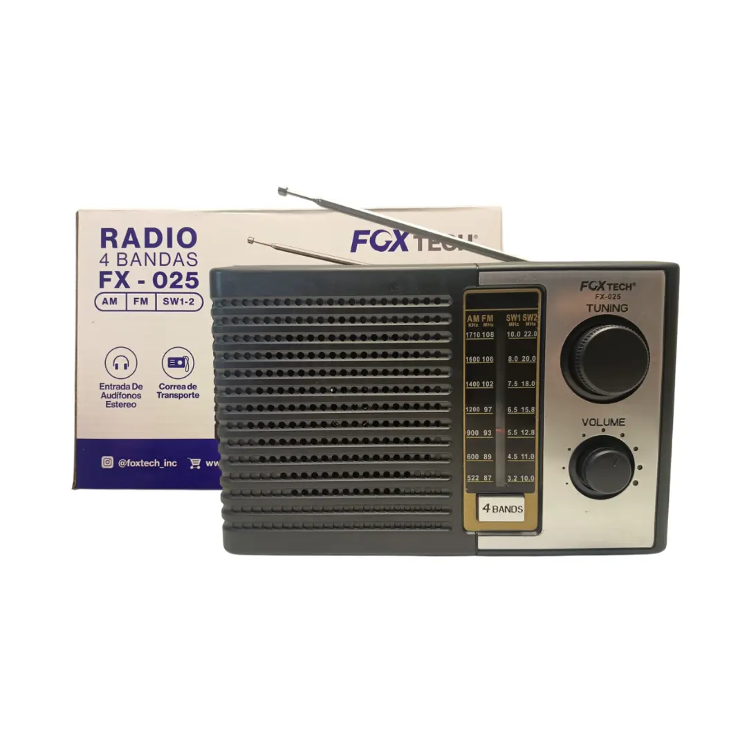 RADIO AM/FM FOXTECH FX-024