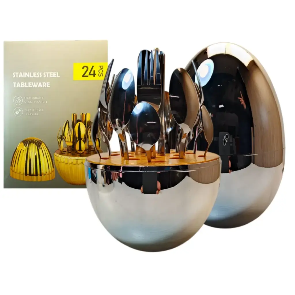 SET DE CUBIERTO HUEVO 