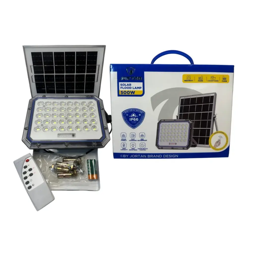 LUZ DE EXTERIOR CON PANEL SOLAR MJ-AW500	