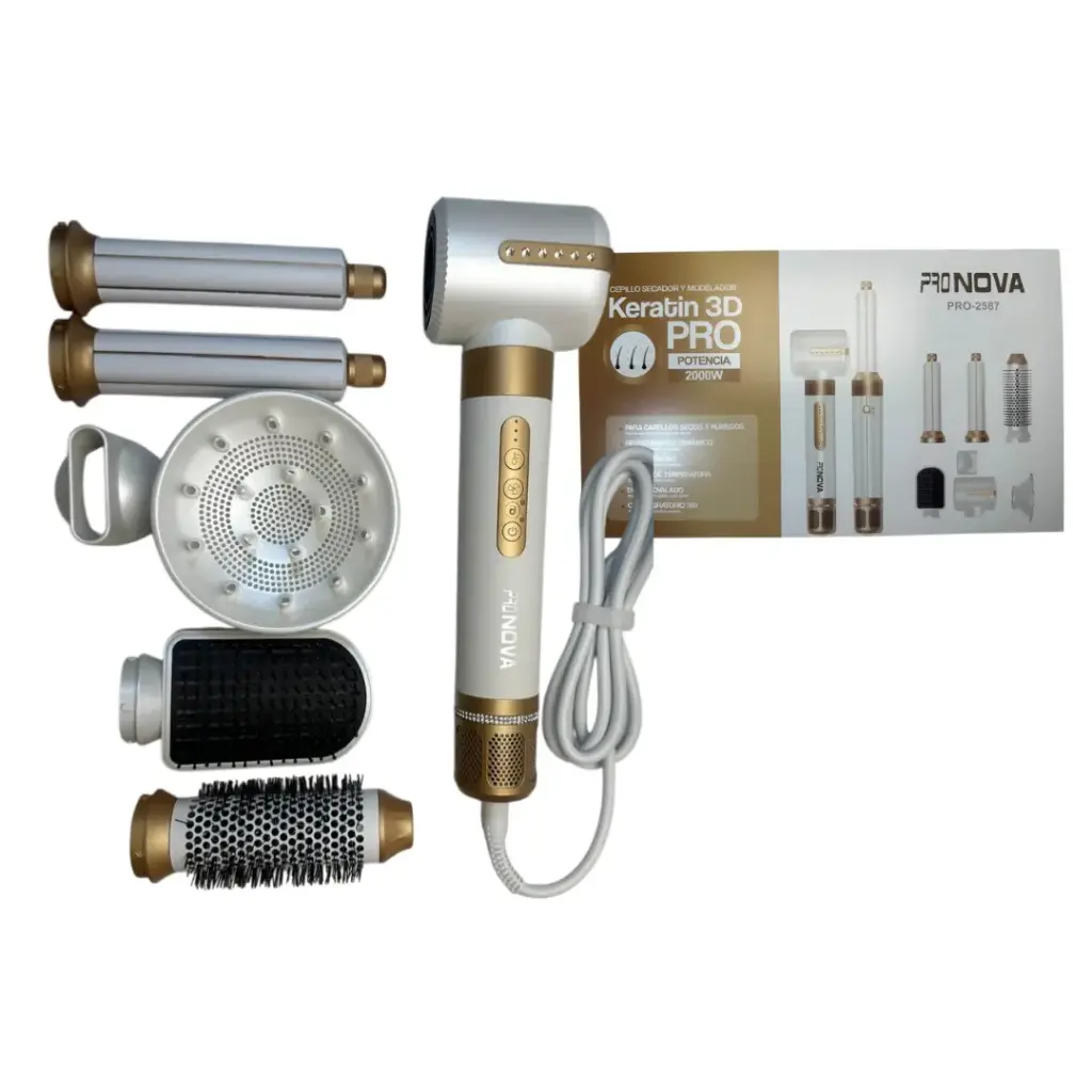 COMBO CEPILLO SECADOR PRONOVA 6 EN 1 PRO-2587