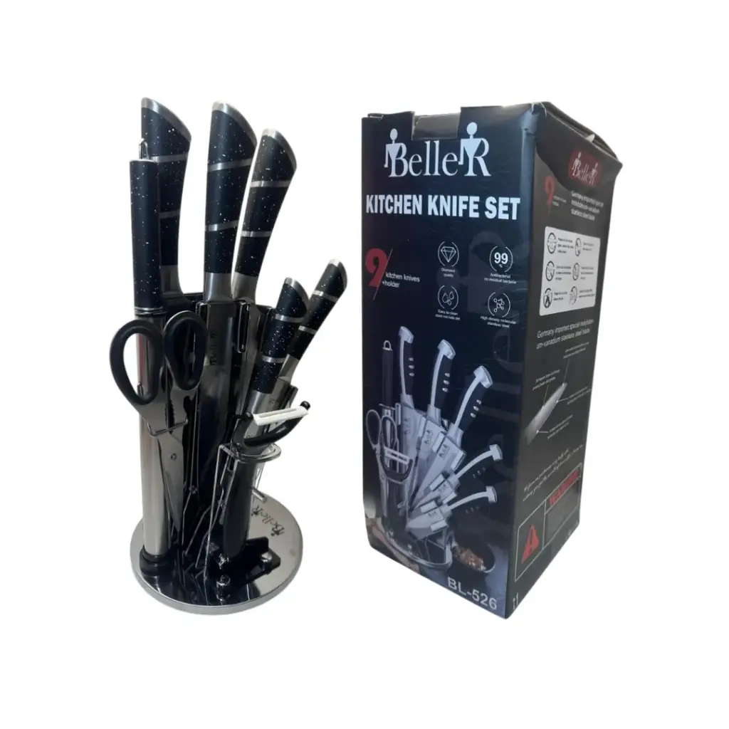 SET DE CUCHILLO CON BASE BELLER BL-526